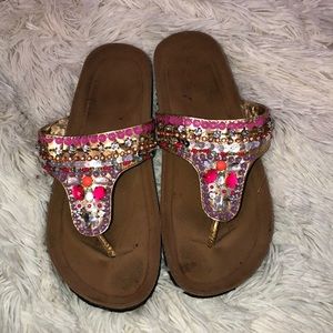 Jeweled sandals